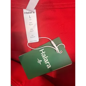 Halara NWT Flex SculptKnit High Waisted Flare Work Pants Red Size Large‎ Tall thumbnail 6