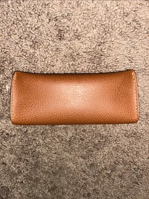 Ray bans authentic brown leather sunglasses case thumbnail 2