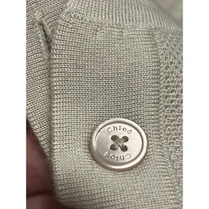 Chloé silk cashmere blend collared polo knit top thumbnail 4