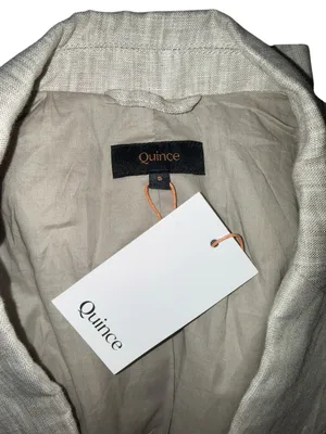 NWT- Quince 100% European Linen Structured Blazer Size Small thumbnail 6