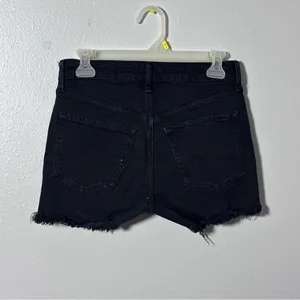 Old Navy Women Denim Black‎ Cut Off Shorts High Rise Size 0. thumbnail 4