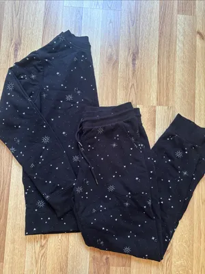 Stars Above Black Star Print Sweatshirt & Jogger Set thumbnail 1