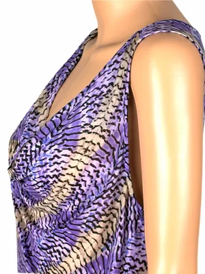 BCBGMAXAZRIA KESI Purple One-Shoulder Lightweight Dress NEW WITH TAGS Medium thumbnail 6