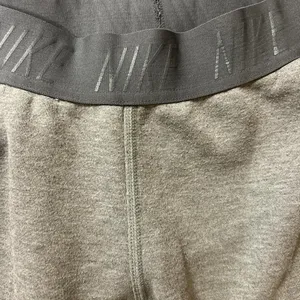 Nike Dri Fit Sportswear Jogger Sweatpants Fleece Gray Waist Band cotton size S thumbnail 9