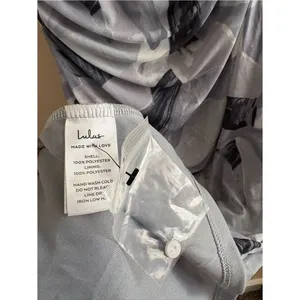 Lulus Idyllic in Ibiza Grey Abstract Print Mock Neck Halter Midi Dress Size XL thumbnail 10
