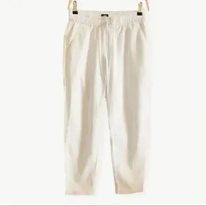 J. Crew Tie-waist Roll Cuffs White Womens Pants SZ 0 thumbnail 5