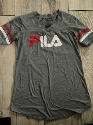 FILA Sleepwear Heather Navy Relaxed Fit Scoop Neck Short Sleeve Pajama Shirt thumbnail 3