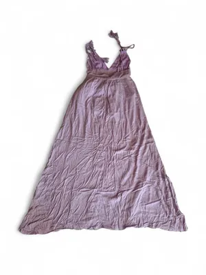 Lilac Tassel Tie Strap Maxi Dress Size Small thumbnail 4