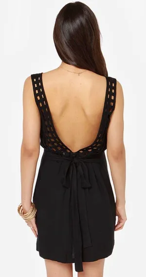 NWT  Exclusive Didn't Start the Fire Black Dress - Medium thumbnail 4