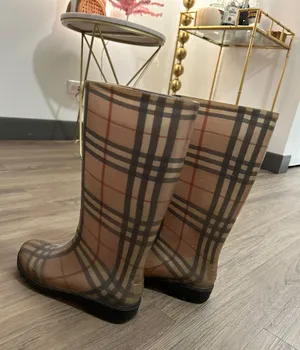 Burberry Rain Boots - Check Print thumbnail 3