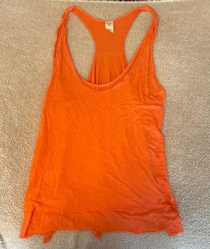 We The Free Free People's Karen Orange Multi Layered Tank Top thumbnail 3