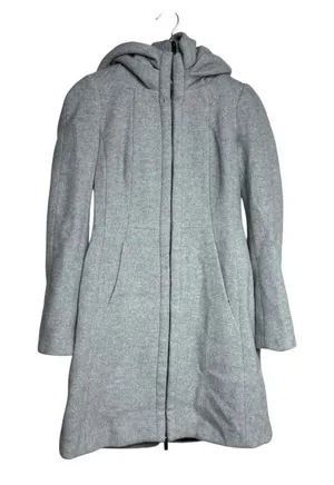 Zara Basic Women's Gray Hooded Coat Jacket Size S‎ thumbnail 1