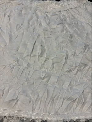 Maurices White Crinkled Lace Trim Camisole Size XL (20” PTP) thumbnail 3
