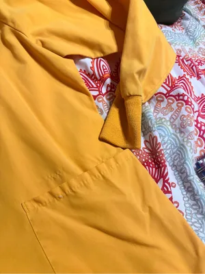 Gel scrubs Bright Mustard Yellow Button-Front scrub Jacket small thumbnail 2