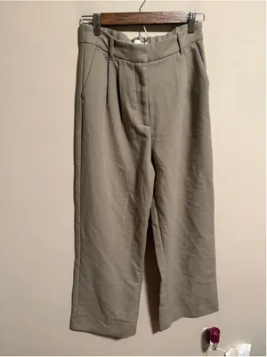 Abercrombie & Fitch Tan Sloane Tailored Wide Leg Trouser Pants Size 29 8R thumbnail 2