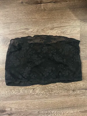 SheIn Black Lace Tube Top thumbnail 2