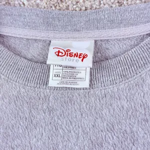 Disney Store Tigger Fleece Sweatshirt Womens XXL‎ Gray Embroidered Oversized 90s thumbnail 3