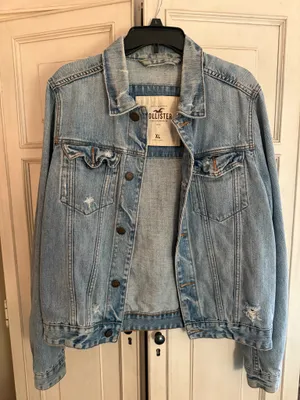 Denim Jacket Hollister Distressed thumbnail 1