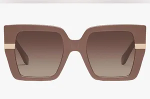 New Quay Australia Brown Notorious Oversized Sunglasses with Gradient Lenses thumbnail 4