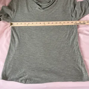 Holistia Olive Green‎ Cowl Neck 3/4 Sleeve Lightweight Soft Modal Tencel Top S thumbnail 12