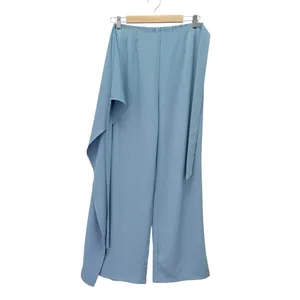 Halara Flex High Waisted Tie Side Wide Leg Work Pants Blue Wrap Size Medium thumbnail 4