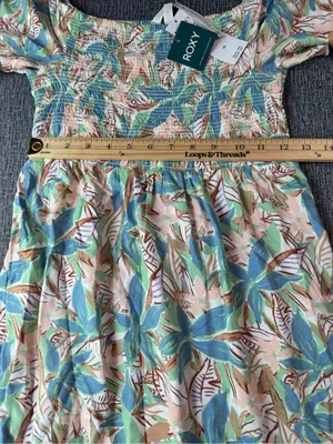 Roxy Hello Petal Floral Print Smocked Mini Dress thumbnail 10