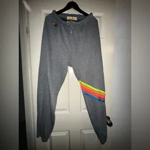 Aviator Nation Chevron 5 Stripe Joggers Sweatpants size XL thumbnail 3