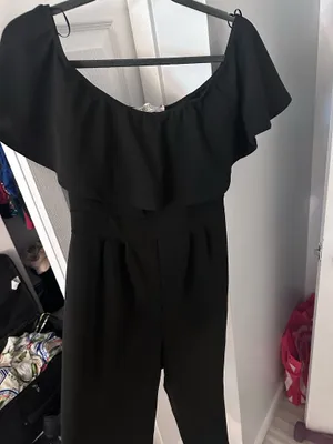 Strapless black jumpsuit Size 6 thumbnail 1