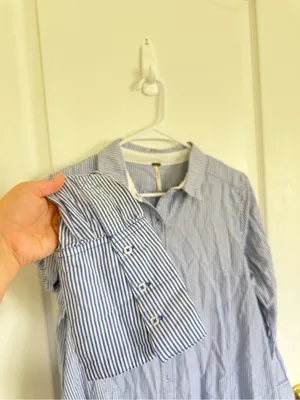 Free People All For You Striped Shirt Dress thumbnail 8