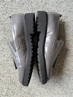 Franco Sarto Women's Metallic Dark Gray Loafer Flats Size‎ 7.5 thumbnail 2