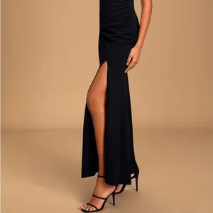 LULU’S Romantic Evening Black Lace Sleeveless Maxi Dress thumbnail 3