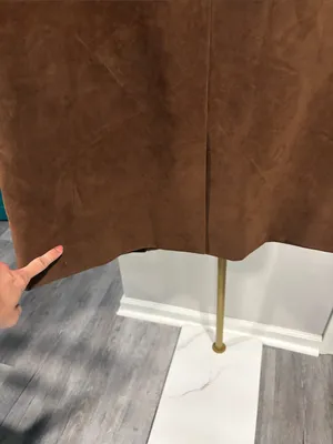 FREE PEOPLE NWT Paper Cut Vegan Suede Blazer / Brown Bear thumbnail 16