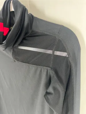 ALALA Race Turtleneck Top Black Red Mesh Thumbhole Athletic Top Size S thumbnail 5