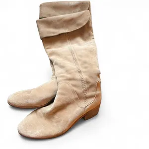 Vince Camuto Kochelda Beige Suede Knee High Boots Women’s 9.5M Fold Over Riding thumbnail 7