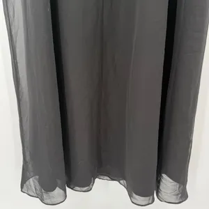 Azazie Tayla Dress Size 14 Bridesmaid Black Chiffon V-Back Side Boning Wedding thumbnail 11