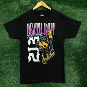 Death Row Records Rottweiler Logo Hip-Hop T-Shirt Size Small thumbnail 1