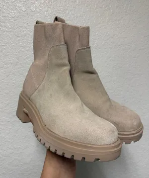 STEVE MADDEN Holley Leather Upper Boots Size 9 thumbnail 1