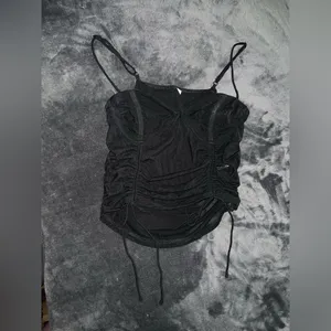 Princess Polly Shine Bright Crop Top in Black Size 6 thumbnail 12