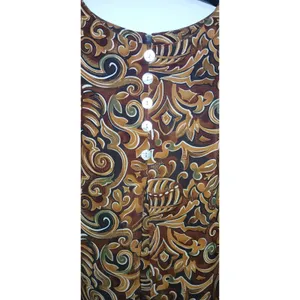 Vintage Brown Paisley Shift Dress Sheer Overlay Sleeveless Lagenlook Boho Midi thumbnail 5