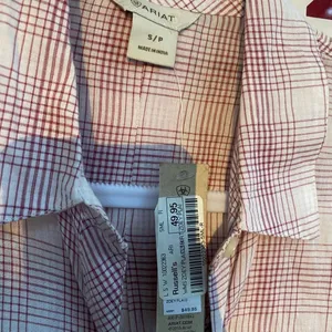 Ariat women Pink Plaid Button Down Shirt thumbnail 5