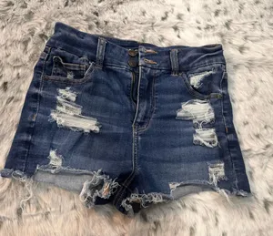 American Eagle sz 4. Next level stretch jean distressed shorts thumbnail 1