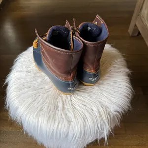 Sperry Navy and Dark Brown Saltwater Duck Boot thumbnail 2