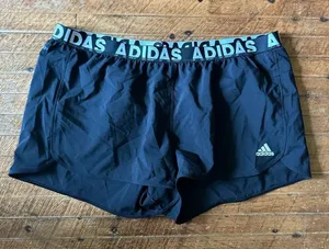 Adidas lightweight black L sporty athletic workout shorts thumbnail 1