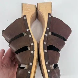 Ugg‎ Fisherman Ore Clogs Sherpa lined Gaucho shoes sandals Size 9 thumbnail 4