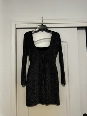 Black and sliver sparkly dress Altard state thumbnail 2