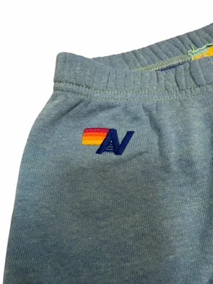Aviator Nation 5 Stripe Rainbow Jogger Loungewear Retro Streetwear Blue Size S thumbnail 8