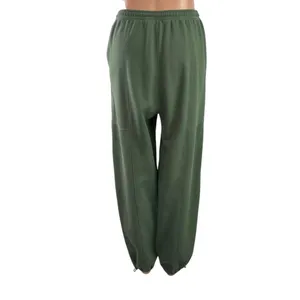 Abercrombie & Fitch Women's Green High Waisted Tapered Leg Cargo Sweatpants Sz S thumbnail 3