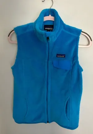 Patagonia Polartec Retool‎ Vest Oasis Blue Women's size small thumbnail 1