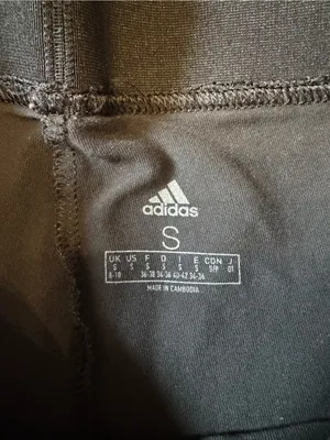 Adidas Size Small Black White Leggings thumbnail 3