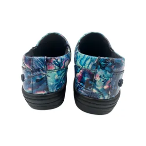 Klogs Mission Blue Pink Kaleidoscope Marble Slip Resistant Clogs Women's 6.5M thumbnail 4